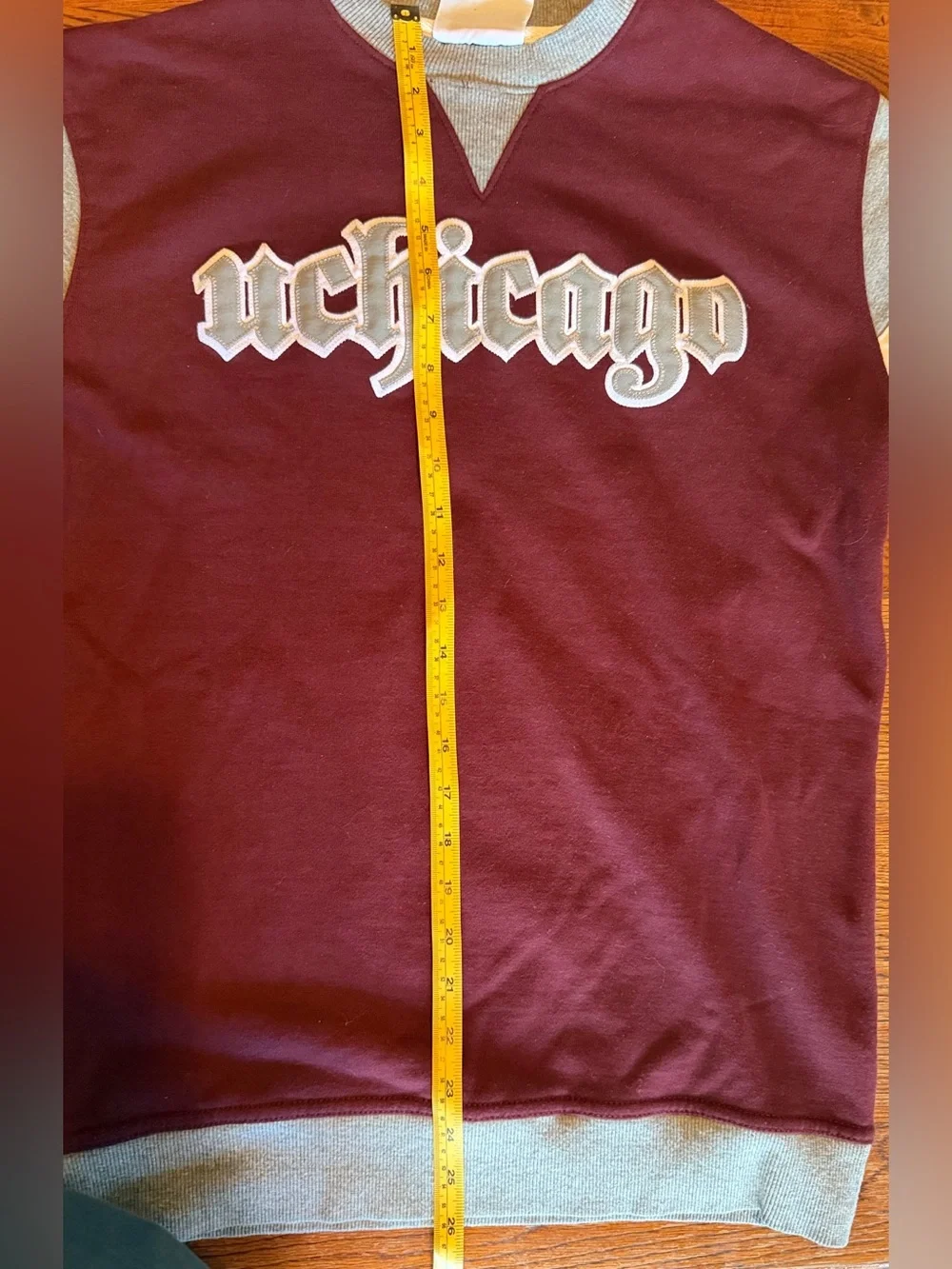 Champion University of Chicago Gothic Script Crewneck Small Spellout